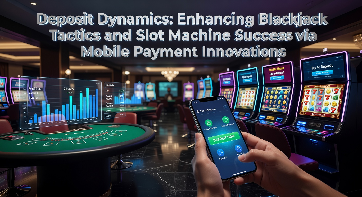 Mobile Zahlungsschnittstelle für Casino-Einzahlungen mit Blackjack- und Slot-Elementen